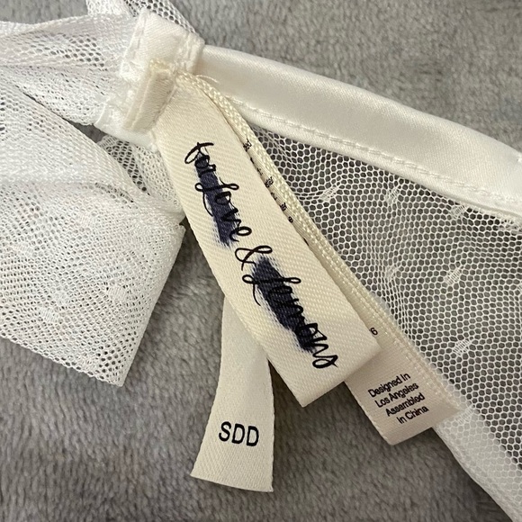 New! For Love and Lemons White Eternal Rose Teddy 10450 - Picture 9 of 14